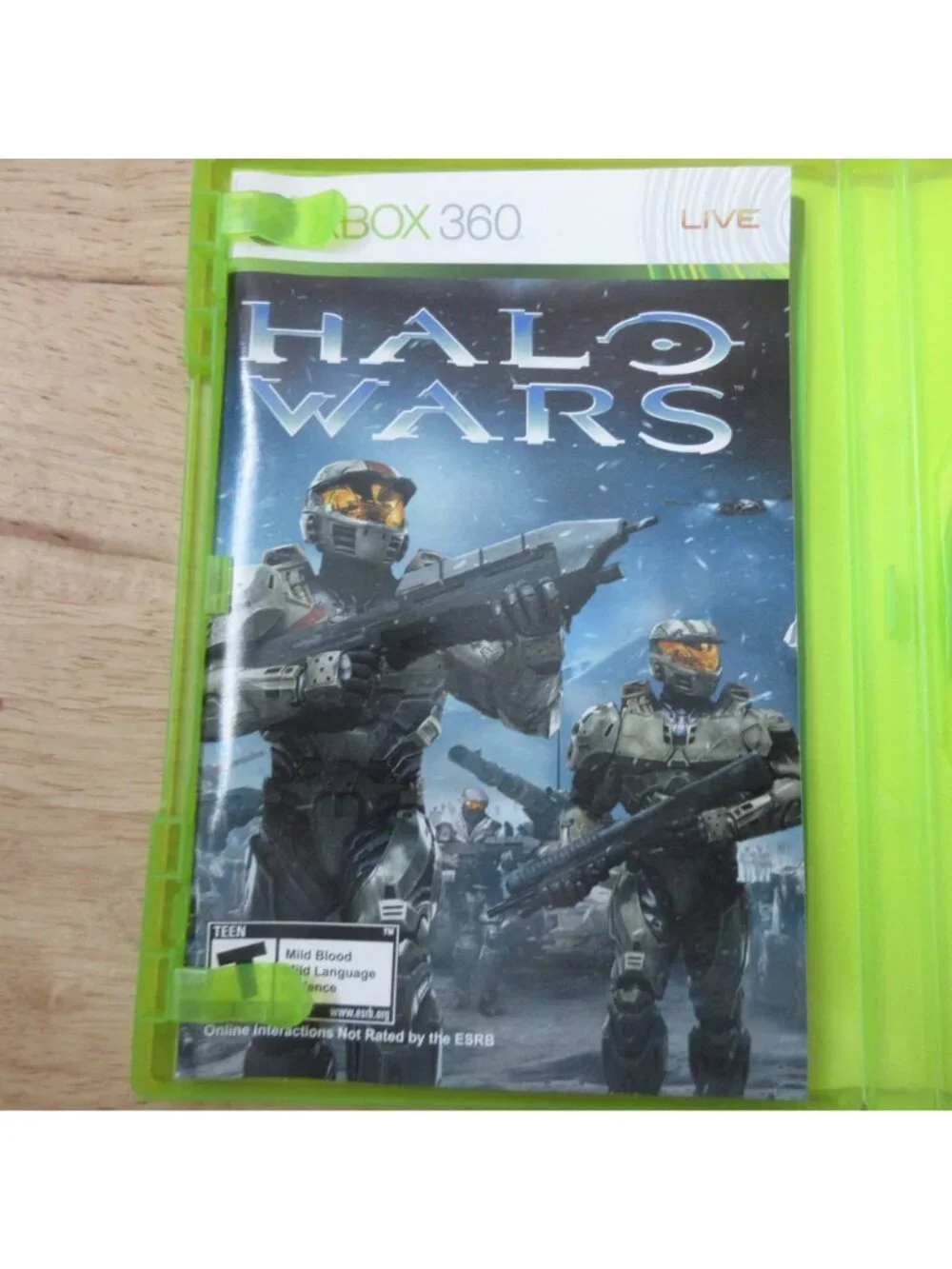 Halo Wars (Microsoft Xbox 360, 2009) Complete with Manual
